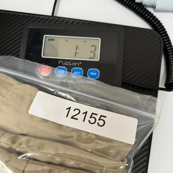 Y2K Banana Republic Men's 35x34 Tan Striped 2008 Khaki Loose Fit Pants 00s - Picture 14 of 14